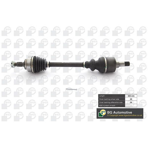 BGA CV Drive Shaft Driveshaft Front Left fits Citroën Berlingo 2018 on 1.2