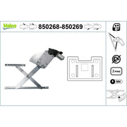 Valeo Electric Window Regulator Lifter Right Front 850269