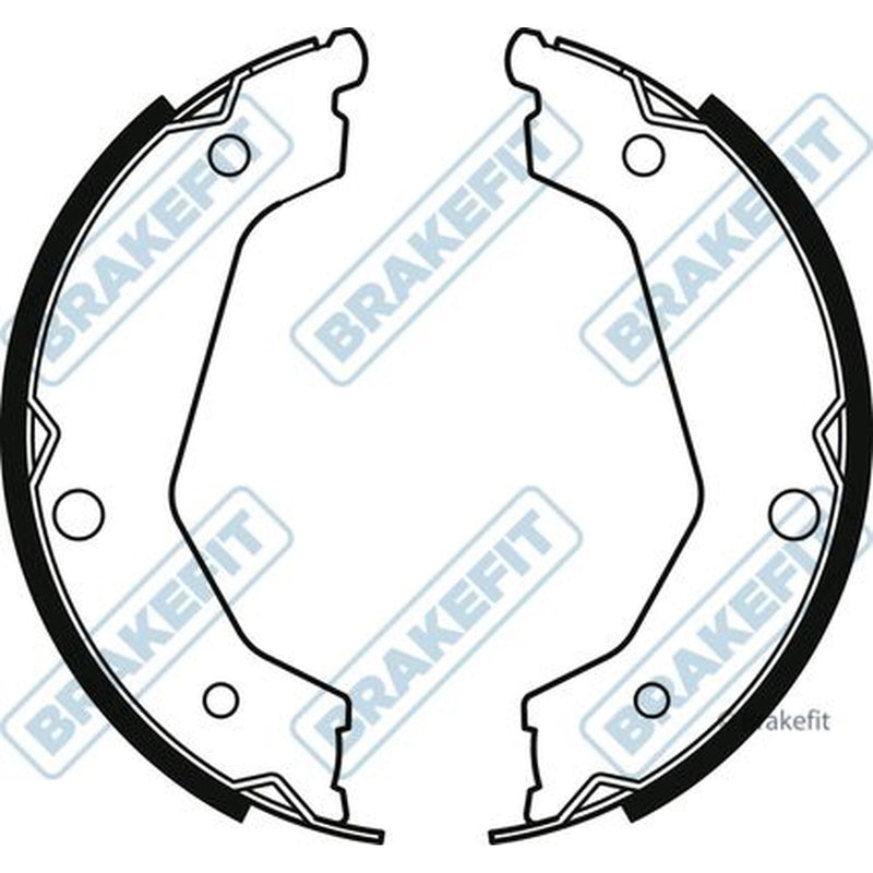 Apec Parking Brake Shoe Set fits Kia Sorento I 2002-2011 2.4 2.5 3.5