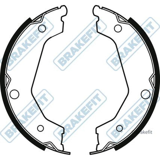 Apec Parking Brake Shoe Set fits Kia Sorento I 2002-2011 2.4 2.5 3.5