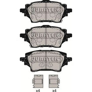 Juratek Rear Brake Pad Set fits Mazda 2 2022 on 1.5