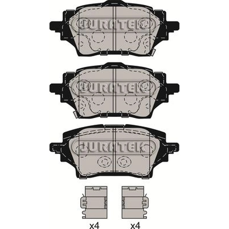 Juratek Rear Brake Pad Set fits Mazda 2 2022 on 1.5