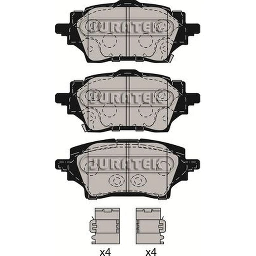Juratek Rear Brake Pad Set fits Mazda 2 2022 on 1.5