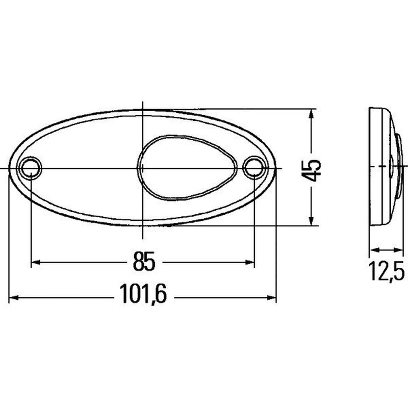 Hella Lamp Por MD24 2PG Front 2PG 964 295-111 1489727 2PG 964 295-111