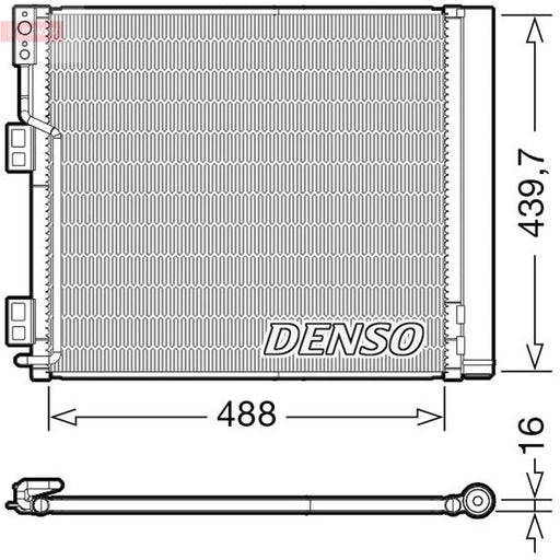 Denso Air Conditioning Condenser fits Nissan NV200 2010-2011 1.5