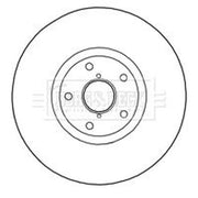 Borg & Beck Front & Rear Brake Discs & Pads fits Subaru Impreza 2001-2005 2.0
