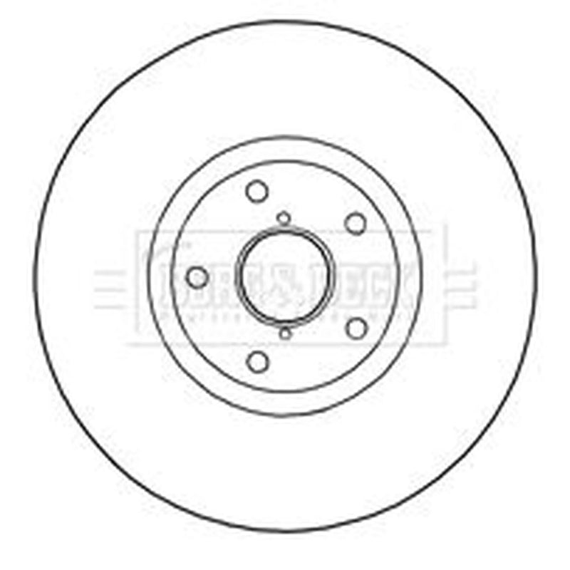Borg & Beck Front & Rear Brake Discs & Pads fits Subaru Forester 2003-2009 2.5