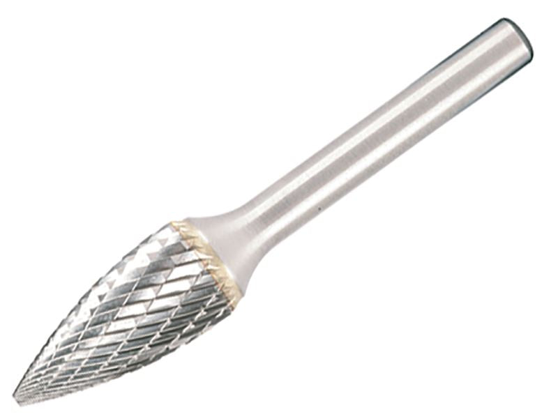 Dormer Solid Carbide Rotary Burr Bright Pointed Tree 9.6 x 6mm Dormer - Dynamic Drive