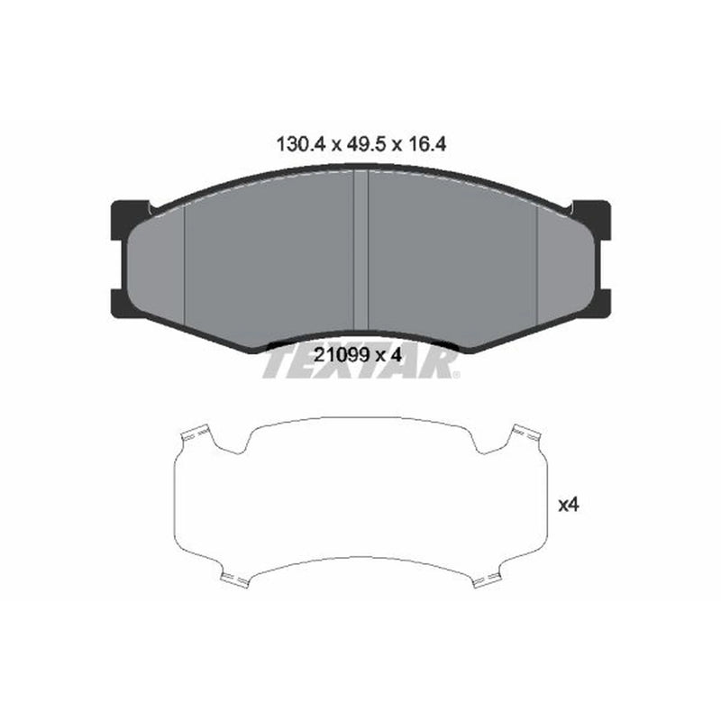Textar Front Brake Pad Set 2109901