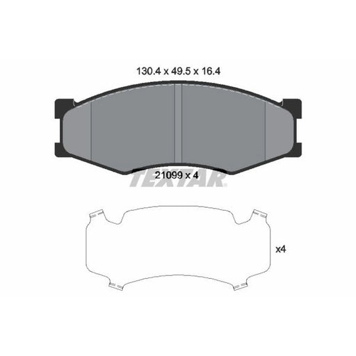 Textar Front Brake Pad Set 2109901