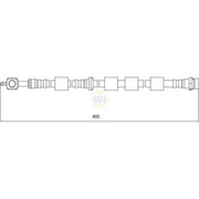 NAPA Brake Hydraulic Hose Line Front Right NBH1105