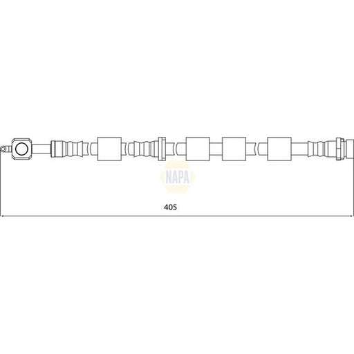 NAPA Brake Hydraulic Hose Line Front Right NBH1105