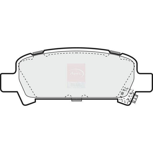 Apec Rear Brake Pad Set fits Subaru Forester 1997-2008 2.0