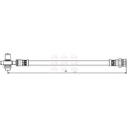 Apec Brake Hydraulic Hose Line Rear Right fits Audi A1 2011-2018 1.4 2.0