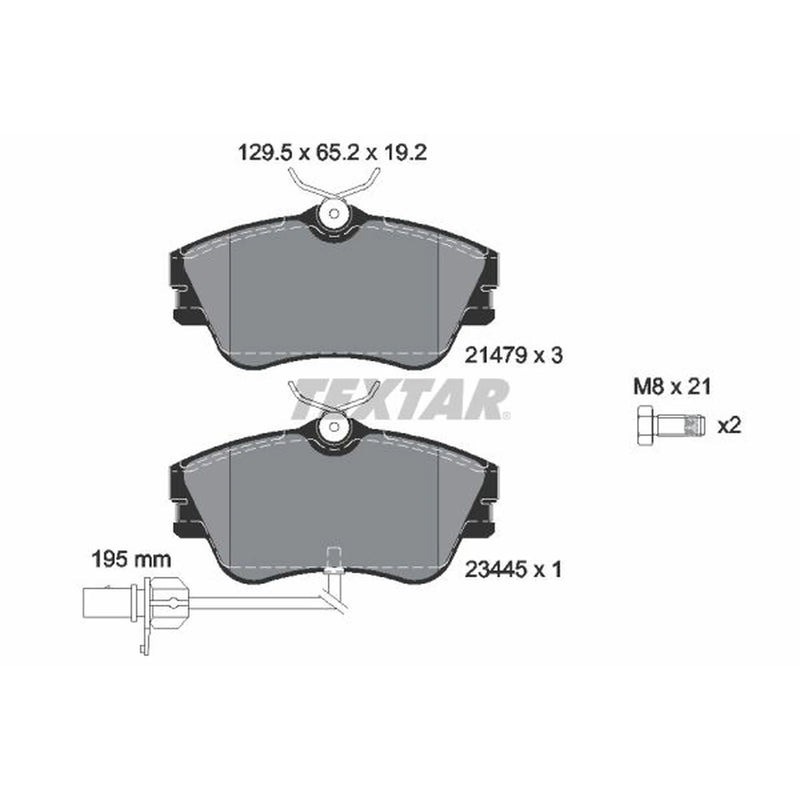 Textar Front Brake Pad Set 2147903