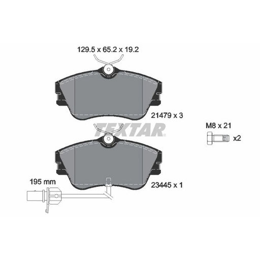 Textar Front Brake Pad Set 2147903