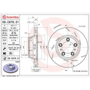 Brembo Front & Rear Brake Discs & Pads fits Porsche Panamera 2009-2016