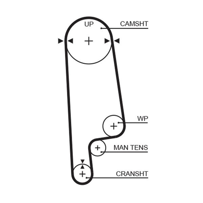 Gates Timing Belt Cambelt 107 Teeth fits Honda Prelude III 1987-1992 2.0