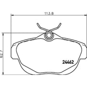 DON Front & Rear Pads fits Citroën C6 2005-2012 2.2 2.7 3.0