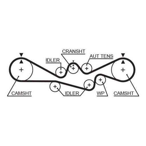Gates Timing Belt Cambelt 211 Teeth fits Subaru Forester 1997-2002 2.0