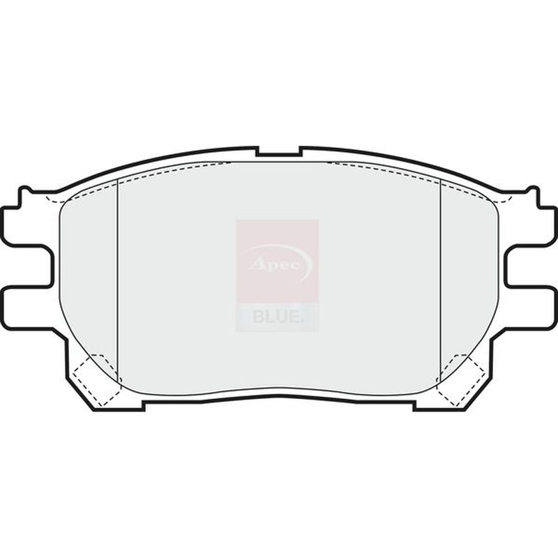 Apec Front Brake Pad Set fits Toyota Previa / Estima II 2000-2006 2.0 2.4