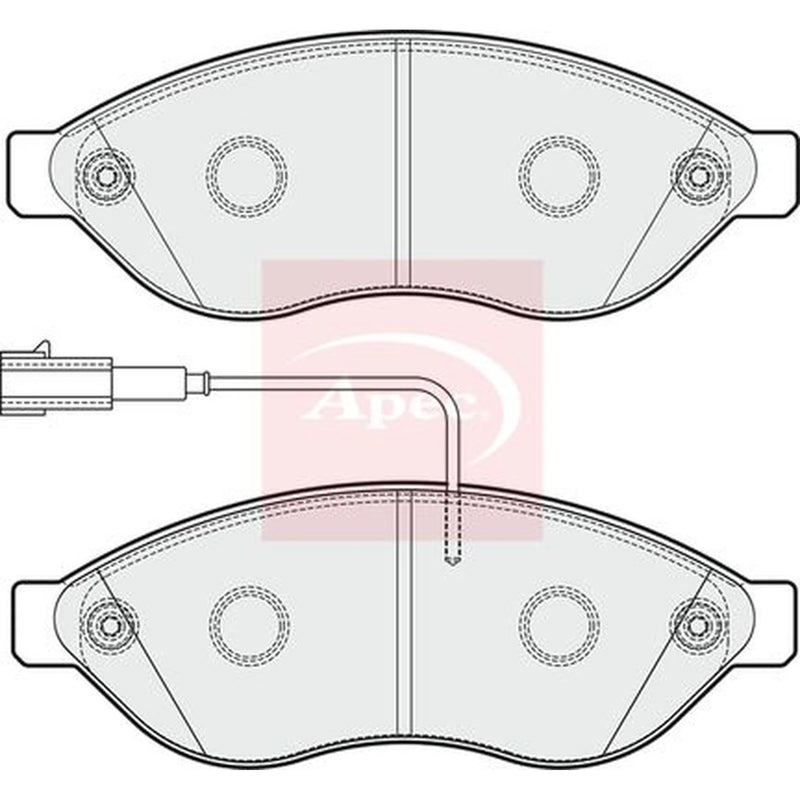 Apec Front Brake Pad Set PAD1858