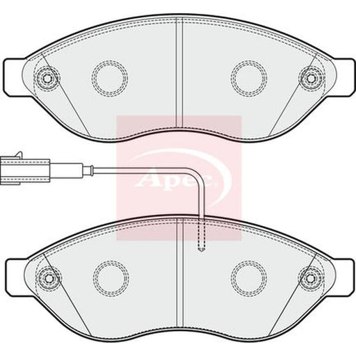 Apec Front Brake Pad Set PAD1858
