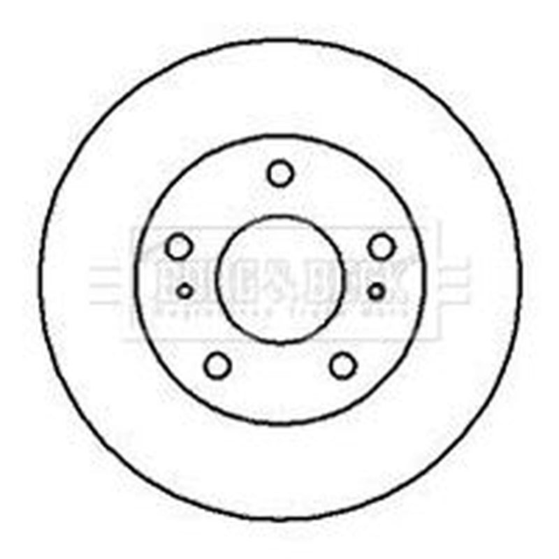 Borg & Beck Front Brake Vented Discs & Pads fits Nissan Serena 1999-2005 2.0