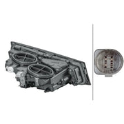 Hella Front Left Fog Light H3 fits Volvo Fh 2005 on