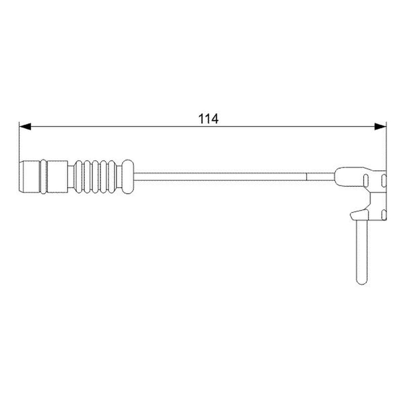 Bosch Brake Pad Wear Sensor Rear fits Mercedes-Benz M-Class 1998-2005