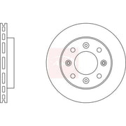 Apec 2 x Vented Brake Discs fits Rover Cityrover 2003-2005 1.4