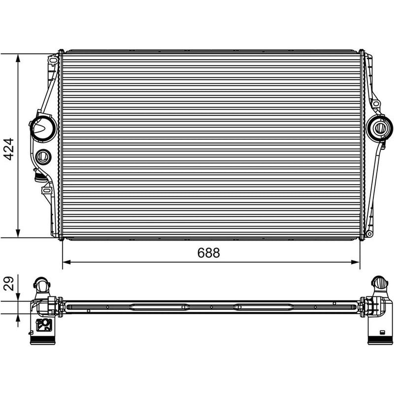 Valeo Intercooler (Charge Air Cooler) 818284