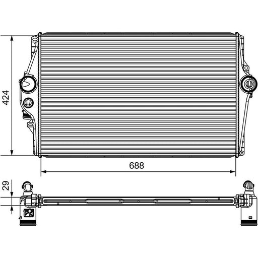 Valeo Intercooler (Charge Air Cooler) 818284