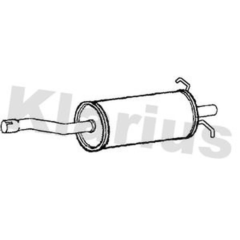 Klarius Box With Centre Pipe Centre fits Ford Transit 2011-2014 2.2