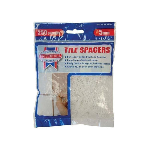 Faithfull Tile Spacer Long Leg 5mm (Bag 250) Faithfull - NN4 Online