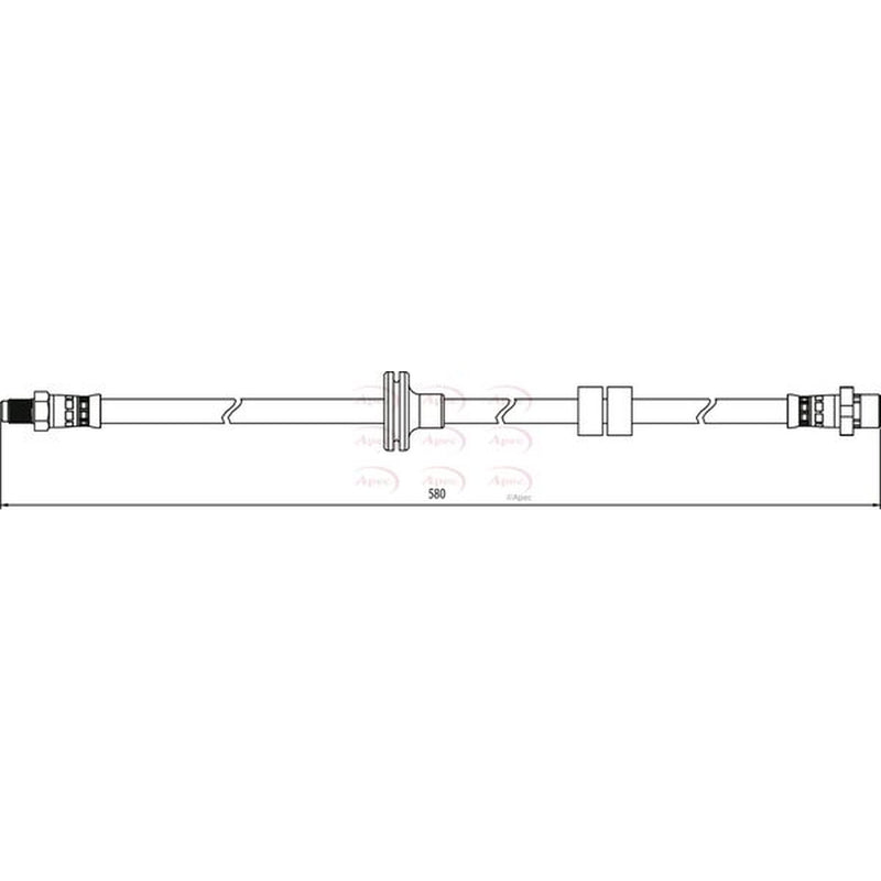 Apec Brake Hydraulic Hose Line Front fits BMW X3 2006-2011 3.0
