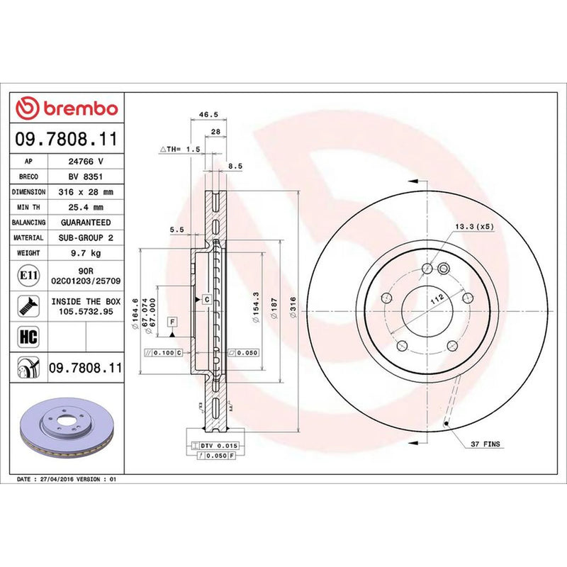 Brembo Front & Rear Brake Discs & Pads fits Mercedes-Benz E-Class T-Model