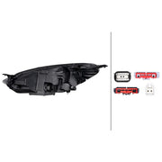 Hella Headlight Headlamp LED Right 1LX 354 857-201