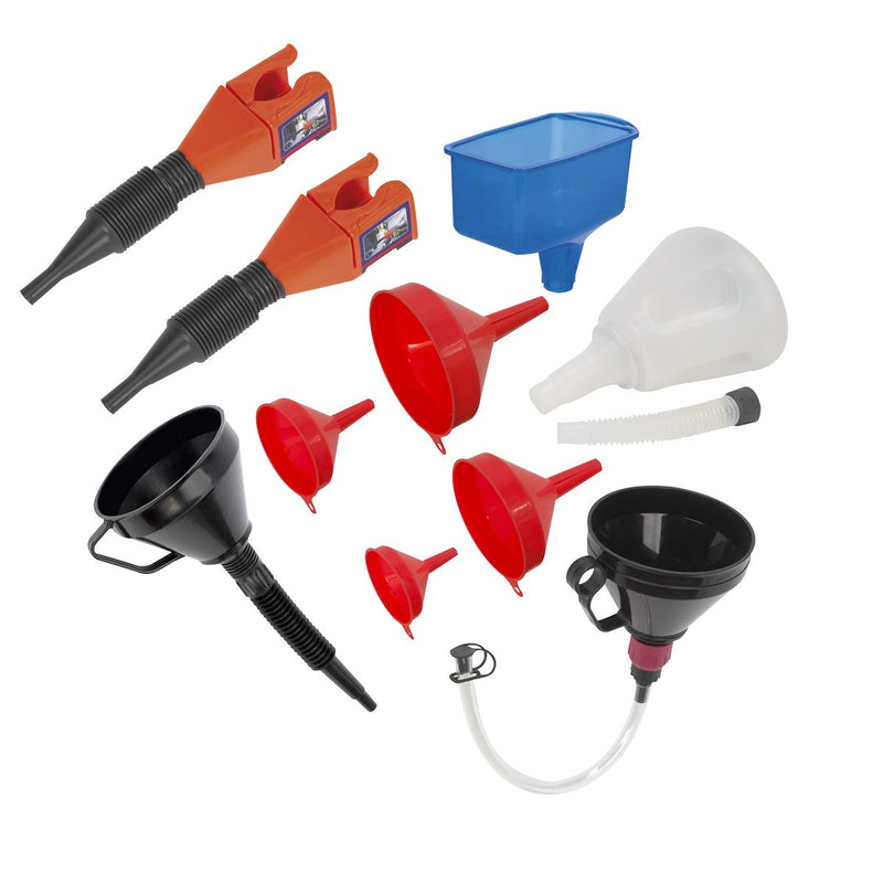 Sealey Funnel Combo 10pc F10COMBO Sealey - Dynamic Drive