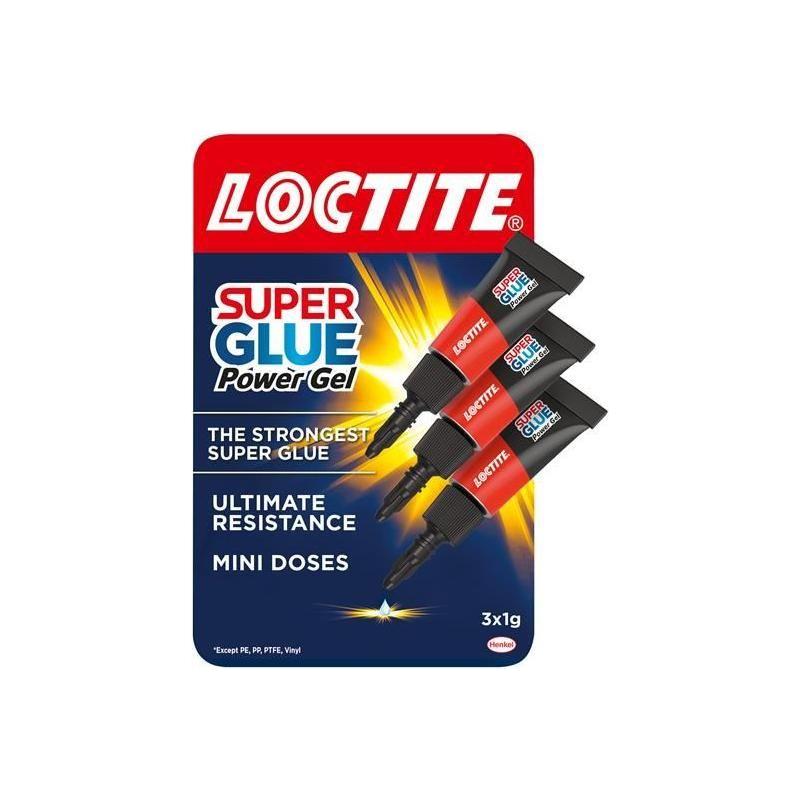 Loctite Super Glue Power Gel Mini Tube Trio 3 x 1g Loctite - NN4 Online