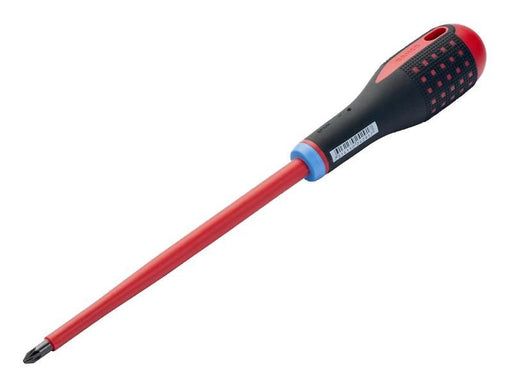 Bahco ERGO VDE Insulated Pozi Screwdriver PZ2 x 100mm Bahco - NN4 Online