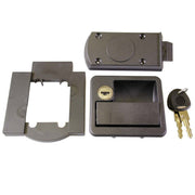 Rectangular Locker Door Black Caravan/Motorhome Part Nova - Dynamic Drive
