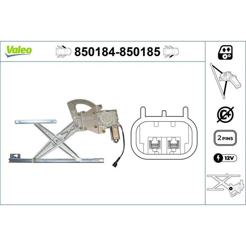 Valeo Electric Window Regulator Lifter Left Front 850184