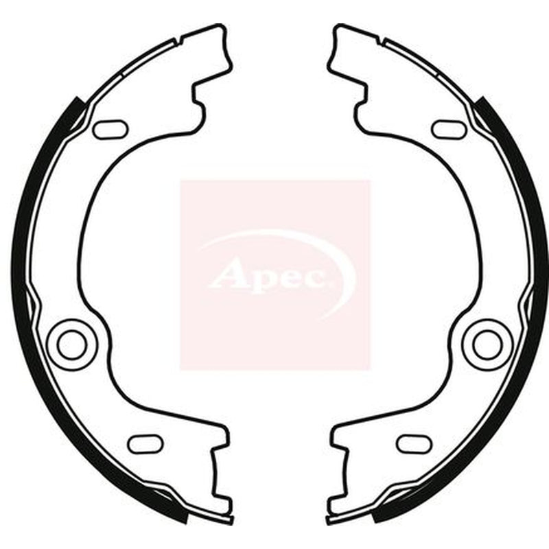Apec Parking Brake Shoe Set fits Kia Carens III 2006-2013 1.6 2.0