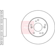 Apec Front Brake Vented Discs & Pads fits Honda Civic VII 2001-2005 1.6