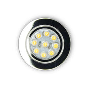 Small Metal Downlight Mirror Finish (12V / 1W / Warm White / IP20) Nova - Dynamic Drive
