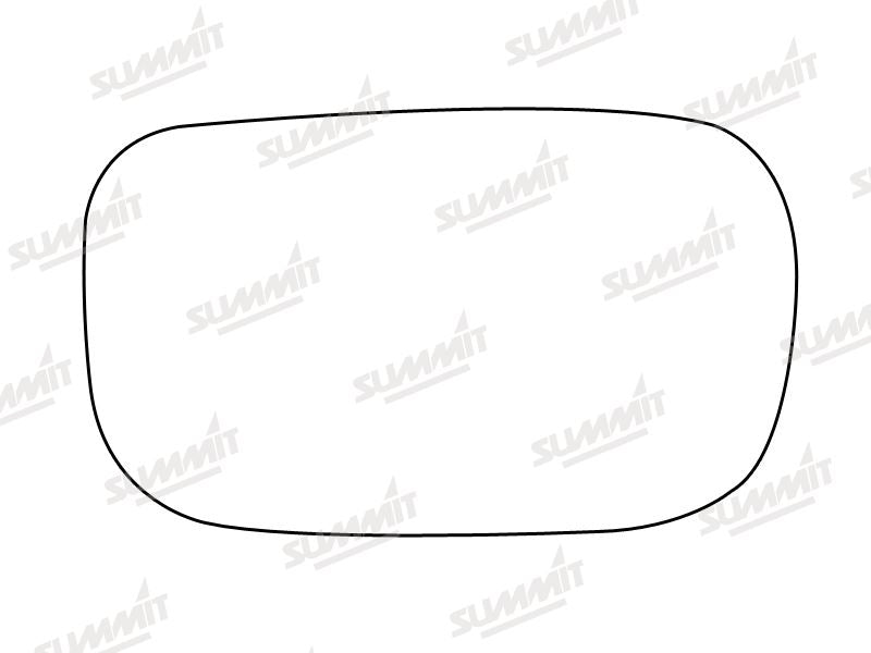 Summit Stick-On Aspheric Mirror Glass fits Toyota Celica 99 to 06 RHS Summit - Bars 4 Cars