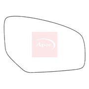 Apec Exterior Wing Mirror Glass Right fits Honda Civic IX 2012-2016