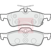 Apec Rear Brake Pad Set fits Toyota Yaris Hatchback 2012-2020 1.0 1.3 1.4 1.5
