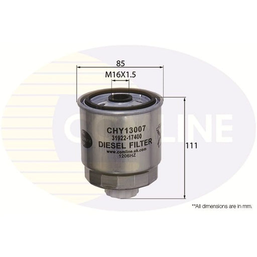 Comline Fuel Filter Element fits Hyundai Accent II 2002-2005 1.5